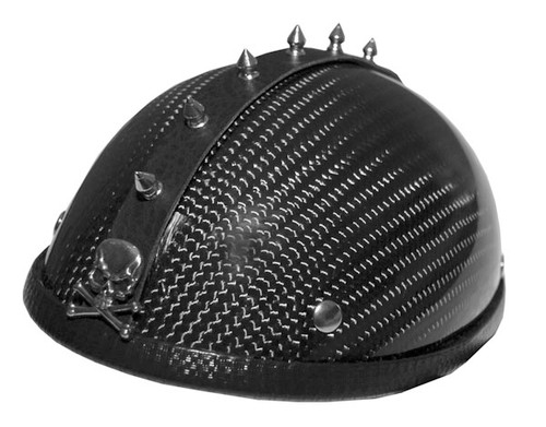 Multi Colored Motorcycle Helmet Mohawk